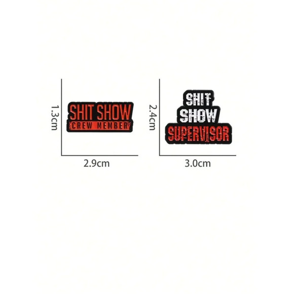 2pcs Creative Funny Enamel Pin Brooch - Cartoon Character Backpack Clothing - Picture 4 of 5